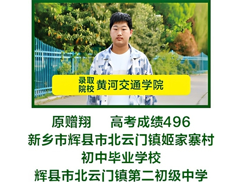 部分升入本科院校学生信息